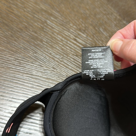 Tahiti Black Multicolor Polka Dot Bikini
Top, Women’s Size Large - Picture 5 of 8